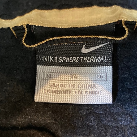 Nike Sphere Thermal Vest Men's Fleece Vest Size XL Full Zip Sleeveless Black - Picture 4 of 8